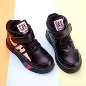 Pamučne cipele za dječake 2023. Jesen i zima plus baršunasta dječja sportska obuća Trend ravne neklizajuće dječje čizme za snijeg