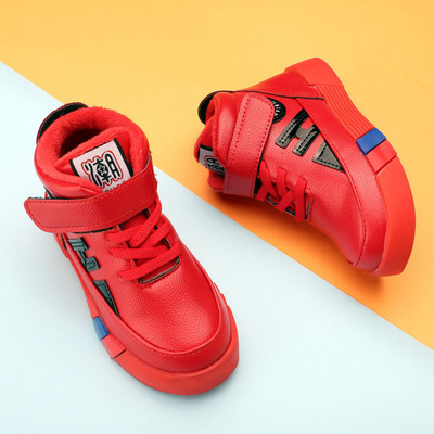 Pamučne cipele za dječake 2023. Jesen i zima plus baršunasta dječja sportska obuća Trend ravne neklizajuće dječje čizme za snijeg