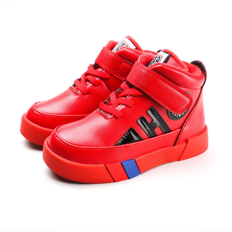 Pamučne cipele za dječake 2023. Jesen i zima plus baršunasta dječja sportska obuća Trend ravne neklizajuće dječje čizme za snijeg