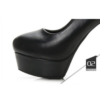 Μέγεθος 33-39 Συνοπτικά μαλακά δερμάτινα σούπερ ψηλά τακούνια 12cm Pumps για γυναίκες Σέξι πλατφόρμα Pointy Toe Γυναικεία παπούτσια γραφείου Slip-On Party
