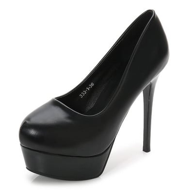 Veľkosť 33-39, stručné, mäkké kožené super vysoké podpätky, 12 cm, dámske lodičky na platforme s špicatou špičkou, kancelárske topánky, dámske nazúvacie, párty