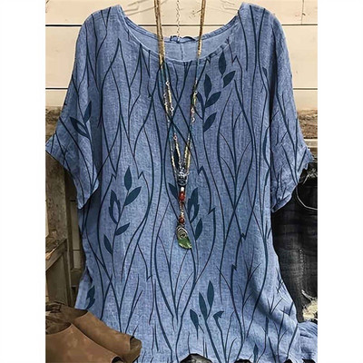 Tricou de modă pentru femei, cu decolteu O, cu mânecă scurtă, tricou cu imprimeu cu flori 3d, tricou supradimensionat pentru femei, Harajuku, pulover pentru femei