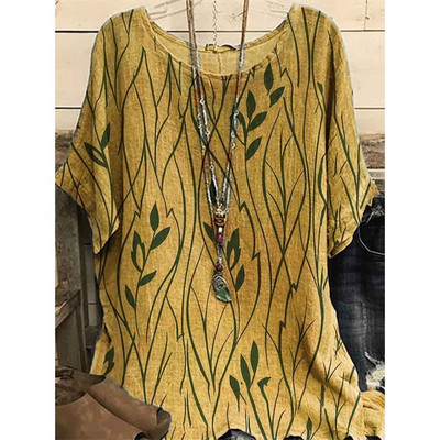 Tricou de modă pentru femei, cu decolteu O, cu mânecă scurtă, tricou cu imprimeu cu flori 3d, tricou supradimensionat pentru femei, Harajuku, pulover pentru femei