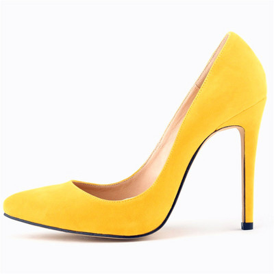 Mäkké flock plytké módne vysoké podpätky topánky dámske lodičky jesenné špicaté špičky dámske pracovné fialové červené ihličkové topánky pre nevestu párty