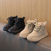 Jesenné nové detské krátke čižmy, mäkké pohodlné členkové čižmy pre chlapcov a dievčatá, módne jednoduché čižmy