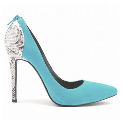 Seksi cipele sa šarenim petama sa zmijskim printom za žene Pumpice na visoke pete Jesenske cipele sa patentnim zatvaračem na stražnjoj strani Modne ženske cipele za zabavu