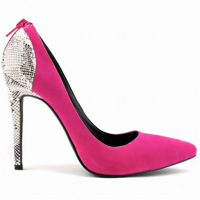 Seksi cipele sa šarenim petama sa zmijskim printom za žene Pumpice na visoke pete Jesenske cipele sa patentnim zatvaračem na stražnjoj strani Modne ženske cipele za zabavu