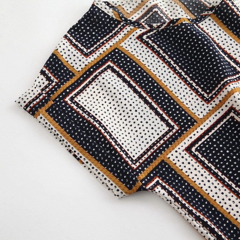 Ležerna ženska bluza od šifona Ženska karirana kratka majica s krilima šišmiša kratkih rukava Ljetne majice velikih veličina