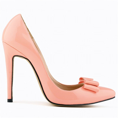 Pantofi de birou eleganti, cu nod fluture, pantofi de birou, din piele solidă, la modă, pantofi cu tocuri înalte, pantofi sexy de petrecere