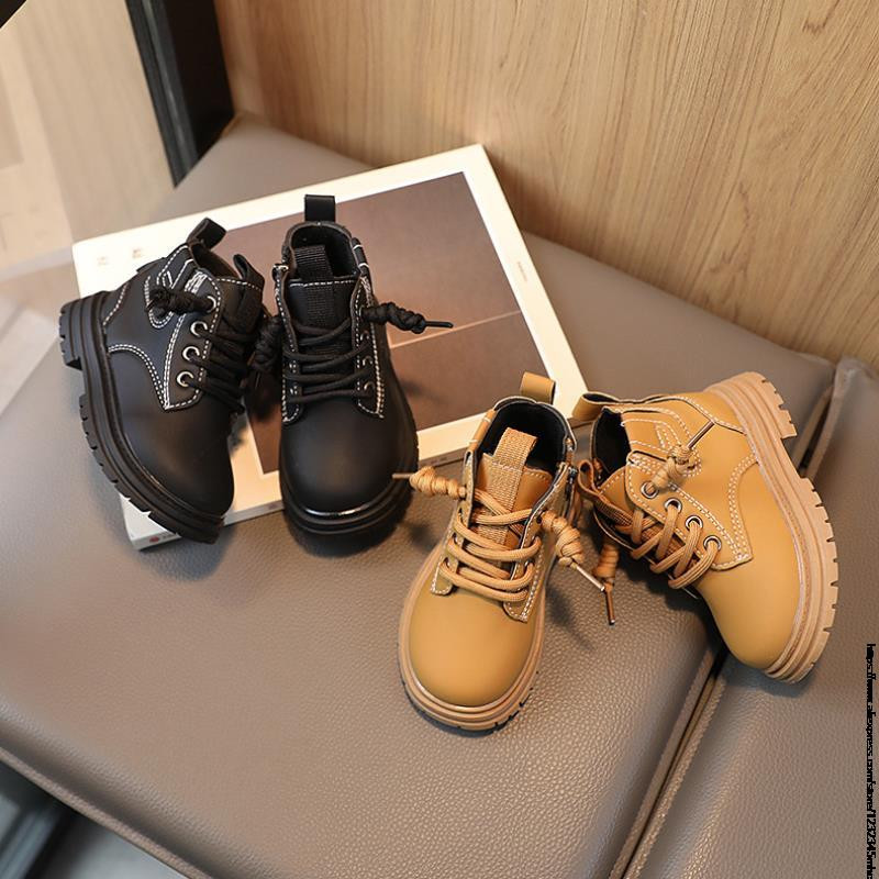 Botine pentru copii, primăvară, toamnă, iarnă, pantofi din piele pentru copii, cizme de zăpadă, pantofi de bumbac, pentru băieți, pantofi, pantofi pentru băieți