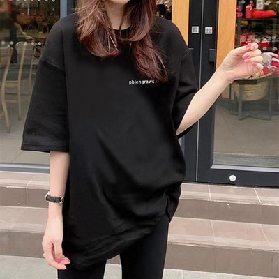 Ljeto 2022. Nova pamučna majica kratkih rukava s crtanim filmovima Ženska korejska kawaii labava prevelika majica za sve za djevojke iz 90-ih