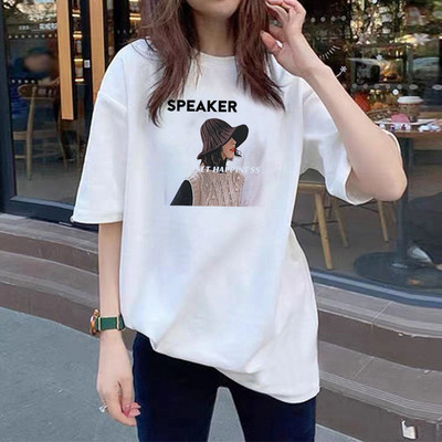 Ljeto 2022. Nova pamučna majica kratkih rukava s crtanim filmovima Ženska korejska kawaii labava prevelika majica za sve za djevojke iz 90-ih