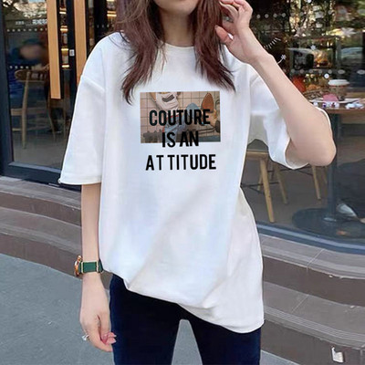 Ljeto 2022. Nova pamučna majica kratkih rukava s crtanim filmovima Ženska korejska kawaii labava prevelika majica za sve za djevojke iz 90-ih