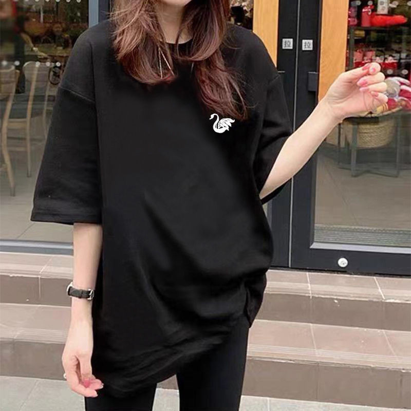 Ljeto 2022. Nova pamučna majica kratkih rukava s crtanim filmovima Ženska korejska kawaii labava prevelika majica za sve za djevojke iz 90-ih