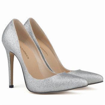 Пролетни сватбени дамски обувки за 2022 г. Плитки модни платнени обувки с пайети на висок ток, остри пръсти, розова, червена златна рокля, дамска парти обувка