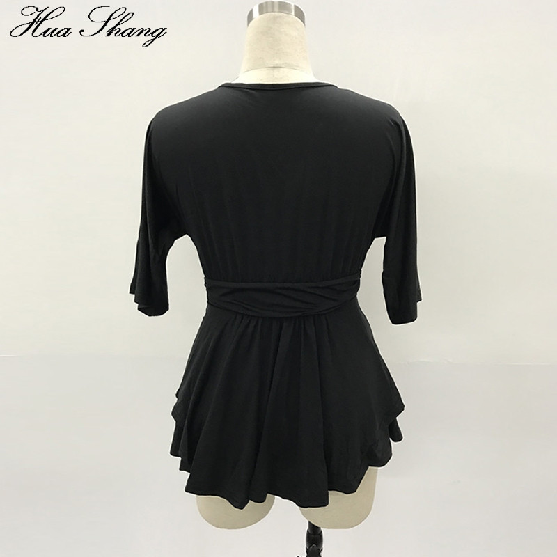 5XL 6XL Bluză Marime Plus Femei 2019 Femeie Decolteu în V cu mâneci scurte Bluză albă Cămașă Marime Mari Chemise Femme Damă Tunica Topuri