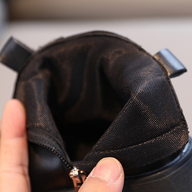 Παιδικές μπότες μόδας 2023 Φθινόπωρο Χειμώνας ζεστά παπούτσια για χιόνι Βρεφικά παιδικά κορίτσια αγόρια καθημερινά παπούτσια Ρετρό δερμάτινες μπότες κορυφαίας ποιότητας