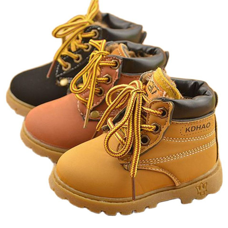 Cizme de iarnă pentru copii Copii Fete Băieți Cizme de pluș Ocazional Pantofi cald la gleznă Pantofi de modă pentru copii Cizme de zăpadă pentru bebeluși