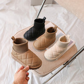 Dječje čizme Dječaci Čizme za djevojčice Zimske tople pamučne čizme za snijeg Čizme od PU kože Cipele za djevojčice Cipele za dječake Dječje