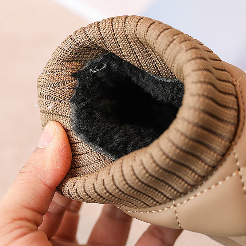 Dječje čizme Dječaci Čizme za djevojčice Zimske tople pamučne čizme za snijeg Čizme od PU kože Cipele za djevojčice Cipele za dječake Dječje