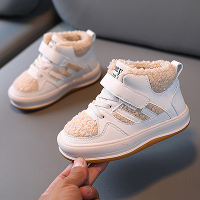 Detské nové snehové čižmy pre chlapcov, zimné outdoorové tenisky, dievčenské plus kašmírové teplé čižmičky, protišmykové detské ležérne topánky pre deti od 1 do 8 rokov