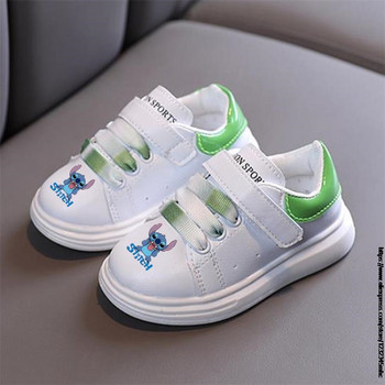 Disney Детски спортни обувки Stitch Есенни дишащи Frozen Elsa Детски обувки за момчета Противохлъзгащи се маратонки за момичета Обувки за малко дете