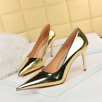 BIGTREE Shoes 2023 New Women Pumps PU Δερμάτινα ψηλοτάκουνα Μόδα παπούτσια γραφείου Stiletto Pointy Toe Γυναικεία παπούτσια για πάρτι Plus Size 43