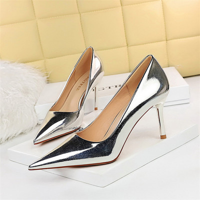 BIGTREE Shoes 2023 New Women Pumps PU Δερμάτινα ψηλοτάκουνα Μόδα παπούτσια γραφείου Stiletto Pointy Toe Γυναικεία παπούτσια για πάρτι Plus Size 43