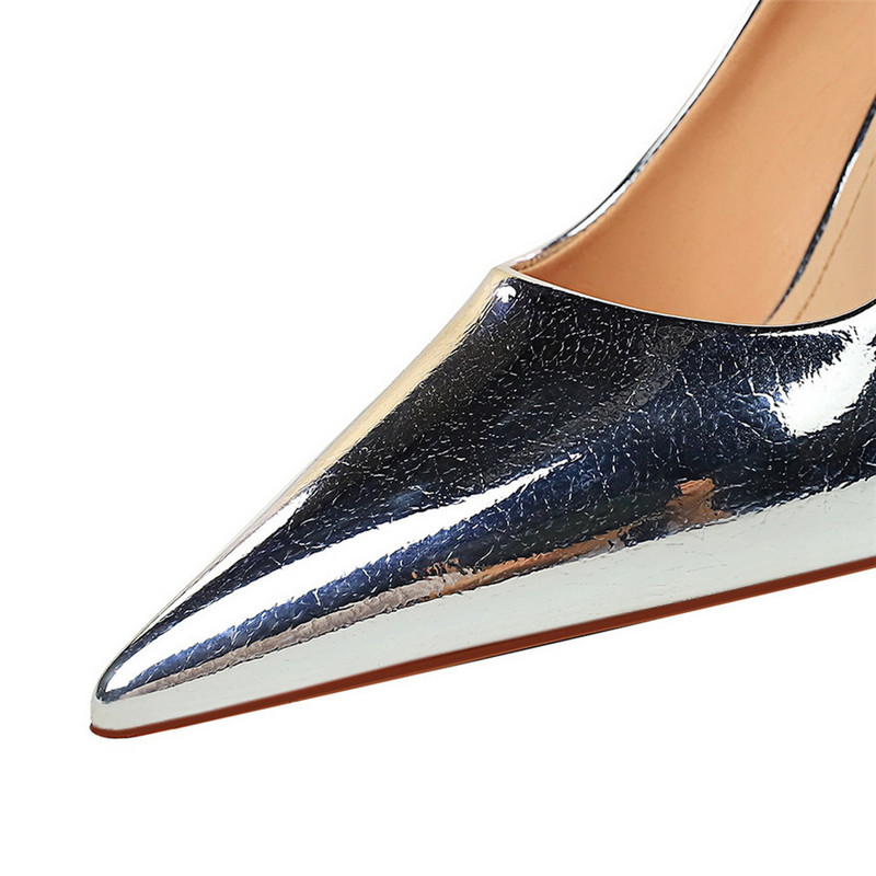 BIGTREE Shoes 2023 New Women Pumps PU Δερμάτινα ψηλοτάκουνα Μόδα παπούτσια γραφείου Stiletto Pointy Toe Γυναικεία παπούτσια για πάρτι Plus Size 43