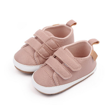 Чисто нови бебешки обувки за момичета от PU кожа Обувки с мека подметка Обувки за детско креватче Пролет Есен Първи проходилки