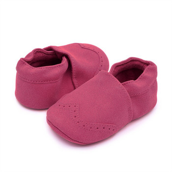 Бебешки висококачествени кожени обувки от набук Бебешко бебе Момче Момче Меки мокасини Обувки Новородено бебе Първата разходка