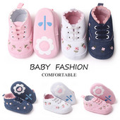 Pamučne cipele za djevojčice Retro Proljeće Jesen Za malu djecu Pamučne cipele za dojenčad S mekim dnom za prve hodalice 0-18M