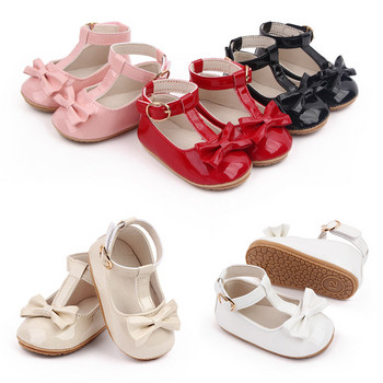 Нови обувки за момичета Пролет Есен Принцеси PU кожени обувки Сладки детски обувки с панделка Zapatos Para Bebe