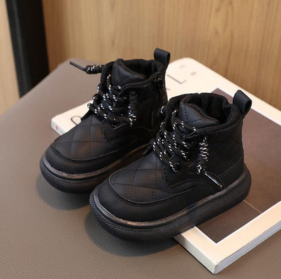 Băieți Fete Cizme de zăpadă calde Iarna Noi pantofi pentru copii din catifea îngroșată din bumbac Cizme scurte pentru fete Cizme din bumbac pentru bebeluși Pantofi pentru copii