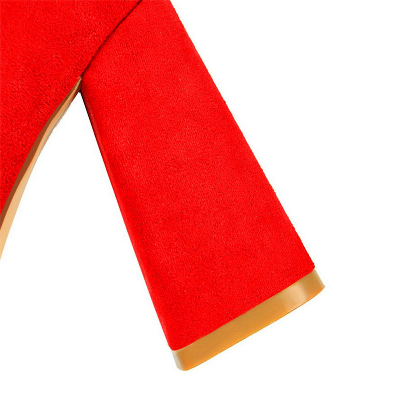 Négyzet alakú magassarkú, tömör női munkacipő őszi puha bolyhos hegyes orrú női szivattyúk sekély női kényelem ruha cipő fekete piros