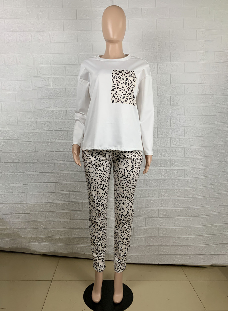 Trening de damă, cu imprimeu geo, cu mânecă lungă, pantaloni cu șnur în dungi, set casual Juicy Coutoure, 2 piese, femei