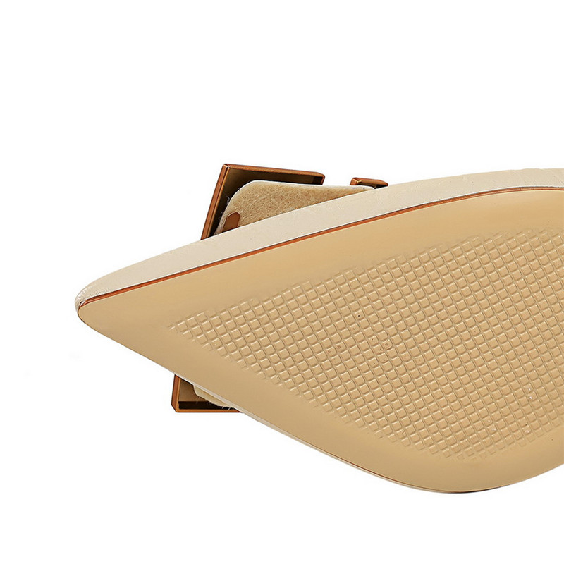 Toamna 2023, pantofi din piele moale, pantofi cu toc înalt, rochie de birou pentru femei, cu degetul ascuțit, sandale, sandale