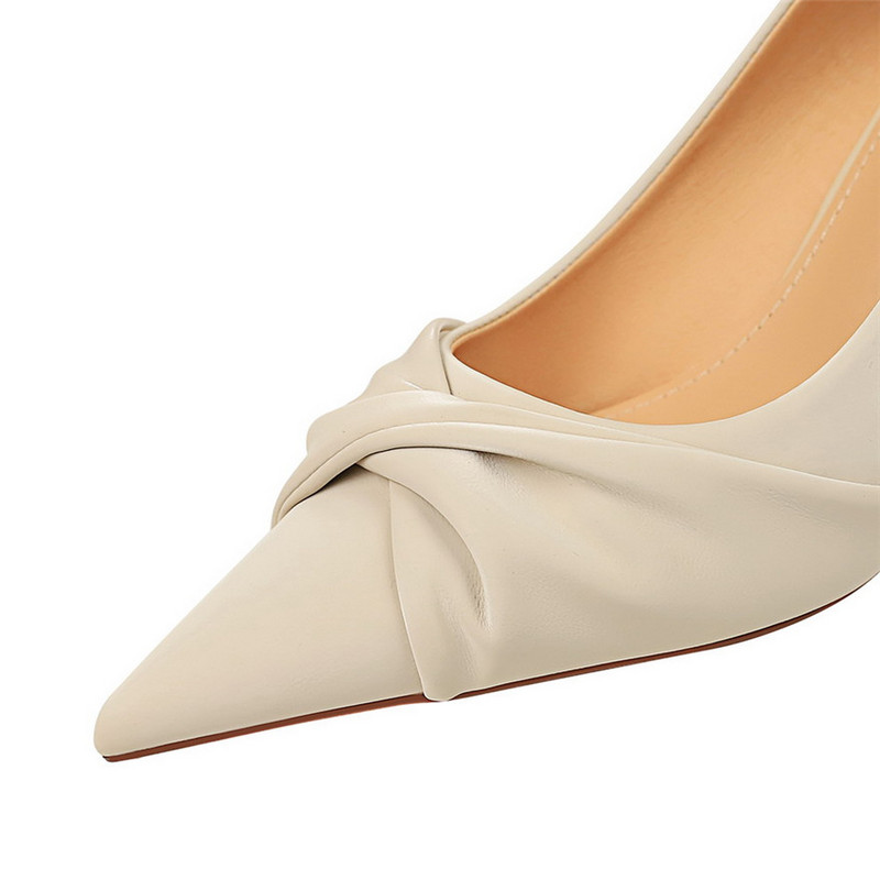 7,5/10 cm vysoké podpätky, elegantné, s mašľou, plytké dámske lodičky, jeseň 2023, špicaté jehlové topánky, párty, kancelárske topánky, sexi, zelené a čierne