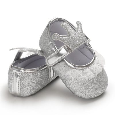 Kevadised ja sügisesed uue stiiliga beebitüdrukute kingad Mood Mudilaste Binyag Printsess Flats Vibu Pehme Tald Vastsündinutele Ristimissandaalid