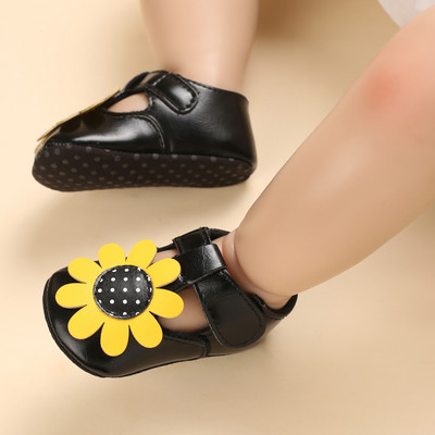 Kevadised ja sügisesed uue stiiliga beebitüdrukute kingad Mood Mudilaste Binyag Printsess Flats Vibu Pehme Tald Vastsündinutele Ristimissandaalid