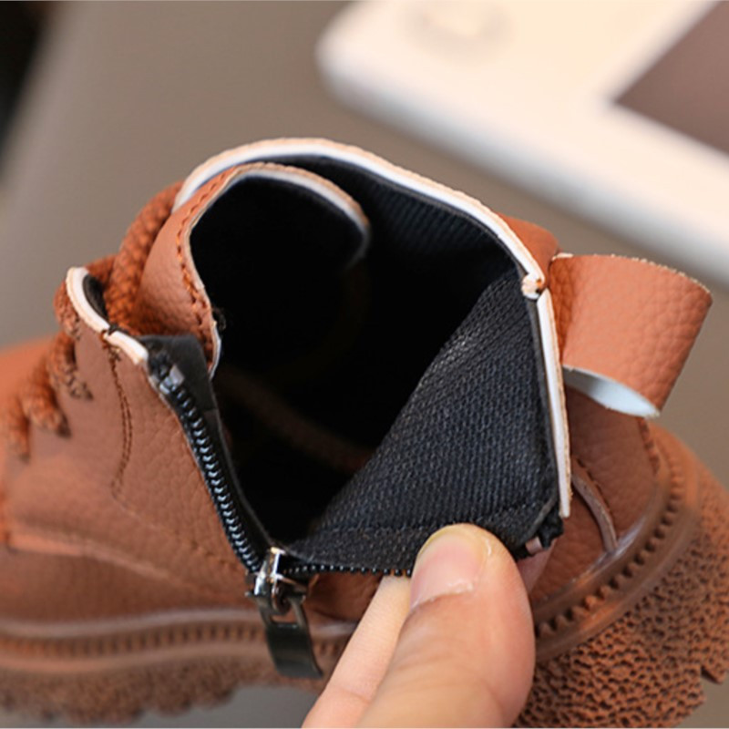 CAPSELLA LASTE Sügistalvesaapad poisid Tüdrukud Lühikesed poolsaapad Lastele Vabaajajalatsid Väikelapsed Lastele Pehme põhjaga nahast tossud