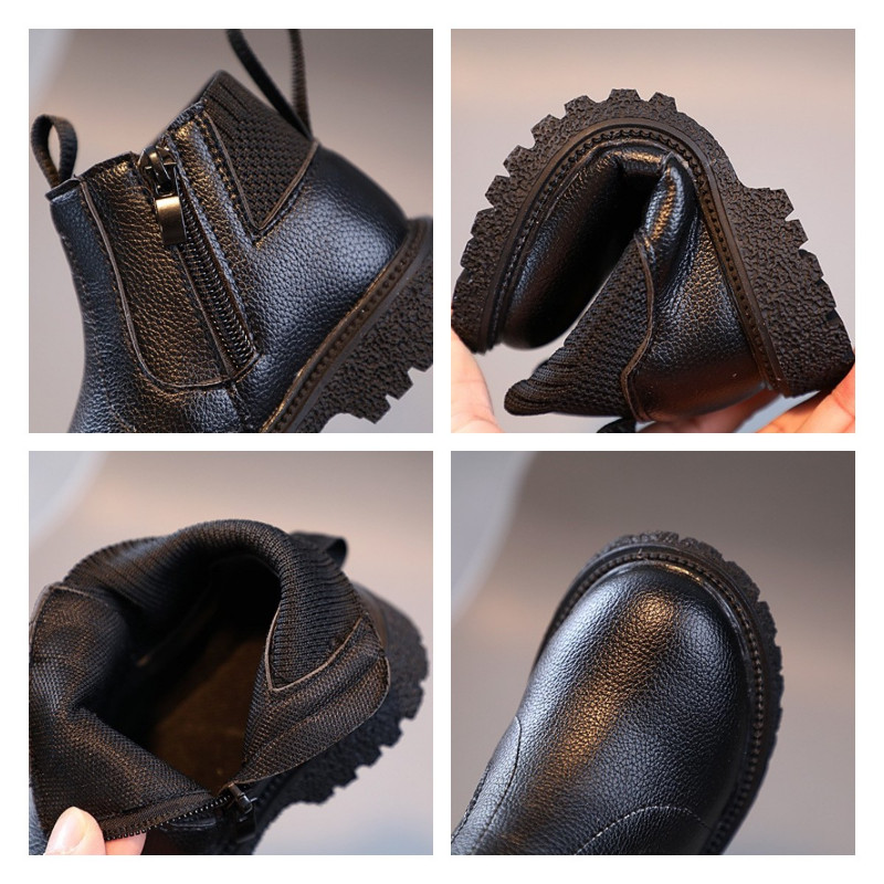 Dječja obuća Jesen Zima Nove dječje čizme Dječaci Djevojčice Modne čizme s patentnim zatvaračem Gležnjače Britanski stil Dječje tenisice za malu djecu