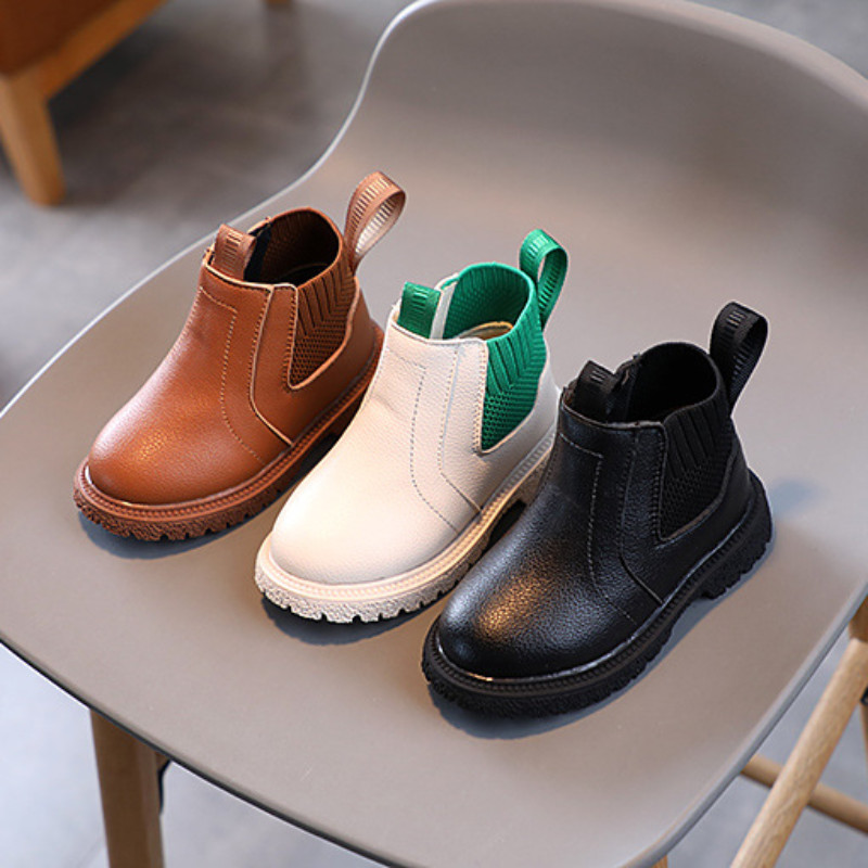 Dječja obuća Jesen Zima Nove dječje čizme Dječaci Djevojčice Modne čizme s patentnim zatvaračem Gležnjače Britanski stil Dječje tenisice za malu djecu