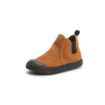 Χειμώνας 2023 Νέα παιδικά ζεστά βαμβακερά παπούτσια Μόδα Απλές παιδικές μπότες 2~7 χρονών για αγόρια και κορίτσια Ψηλές μπότες χιονιού
