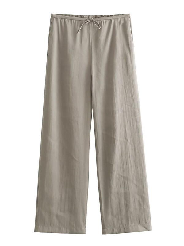 TRAF 2023 Jesenné dámske minimalistické saká a nohavice, módne kancelárske saká s mašľou a dámske nohavice so širokými nohavicami, jarné dámske obleky