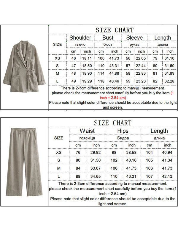 TRAF 2023 Jesenné dámske minimalistické saká a nohavice, módne kancelárske saká s mašľou a dámske nohavice so širokými nohavicami, jarné dámske obleky