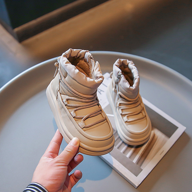 Cizme de iarnă pentru bebeluși Moda Casual Bebeluși Fetițe Băieți Pantofi calduri de pluș Pantofi moale pentru copii Pantofi sport pentru copii