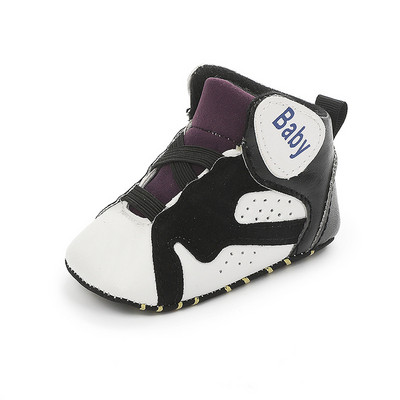 Topánky pre novorodencov, chlapčenské a dievčenské topánky, basketbalové športové topánky s vysokou podrážkou a mäkkou podrážkou, topánky do postieľky pre prvé chodítka pre novorodencov a batoľatá.