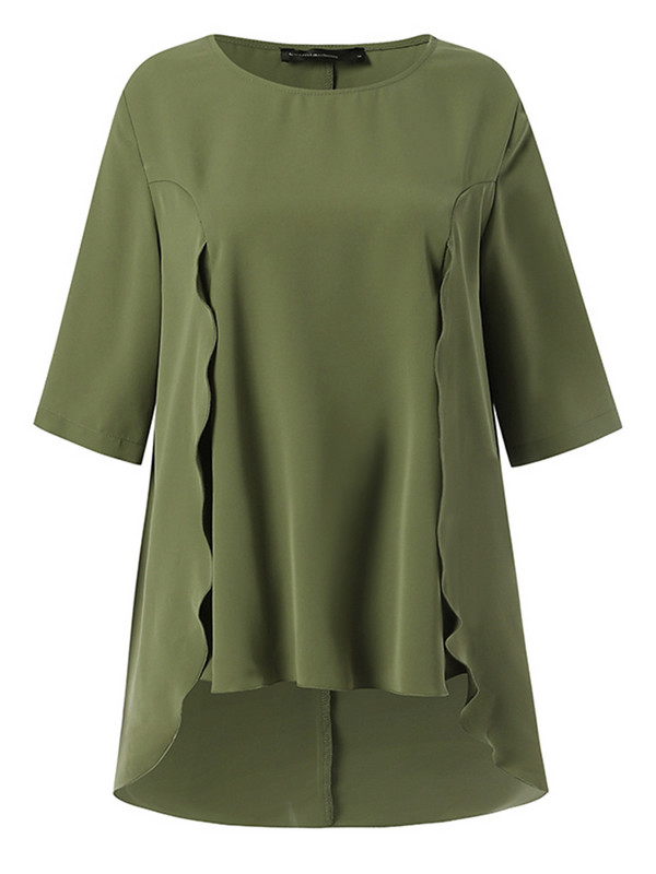 Celmia Fashion Streetwear Kompleti hlača Ženski ležerni labavi top i hlače 2-dijelna odjeća Bluze s nepravilnim porubom Jesenski setovi caprija za 2023.