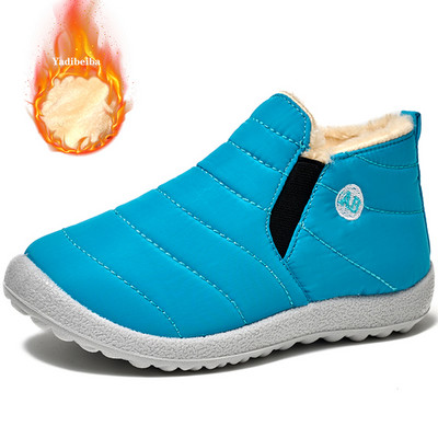 Nové zimné detské snehové čižmy, nepremokavé, protišmykové, plyšové, teplé, hrubé bavlnené topánky, chlapčenské a dievčenské ležérne topánky pre deti a dievčatá.